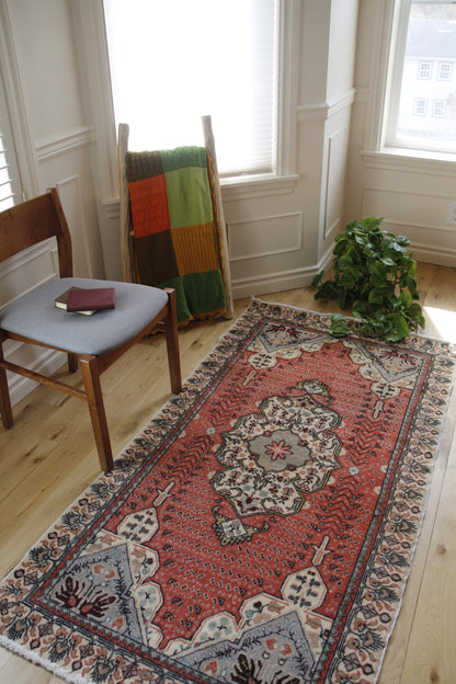 Handmade Vintage Turkish Runner 3'4" X 6'5"