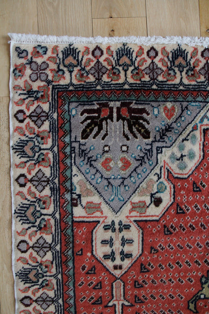 Handmade Vintage Turkish Runner 3'4" X 6'5"