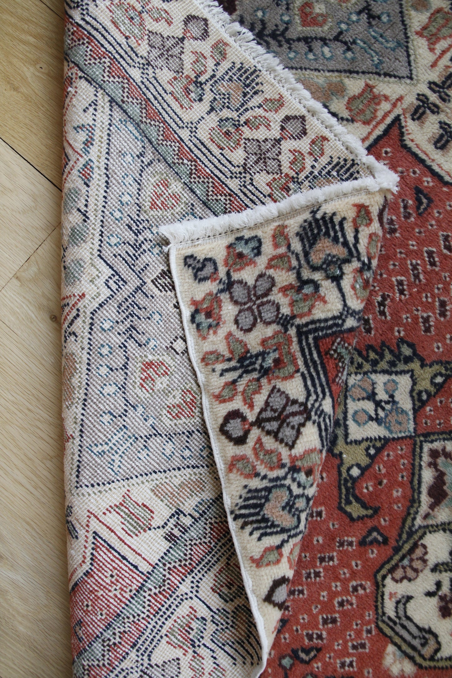 Handmade Vintage Turkish Runner 3'4" X 6'5"