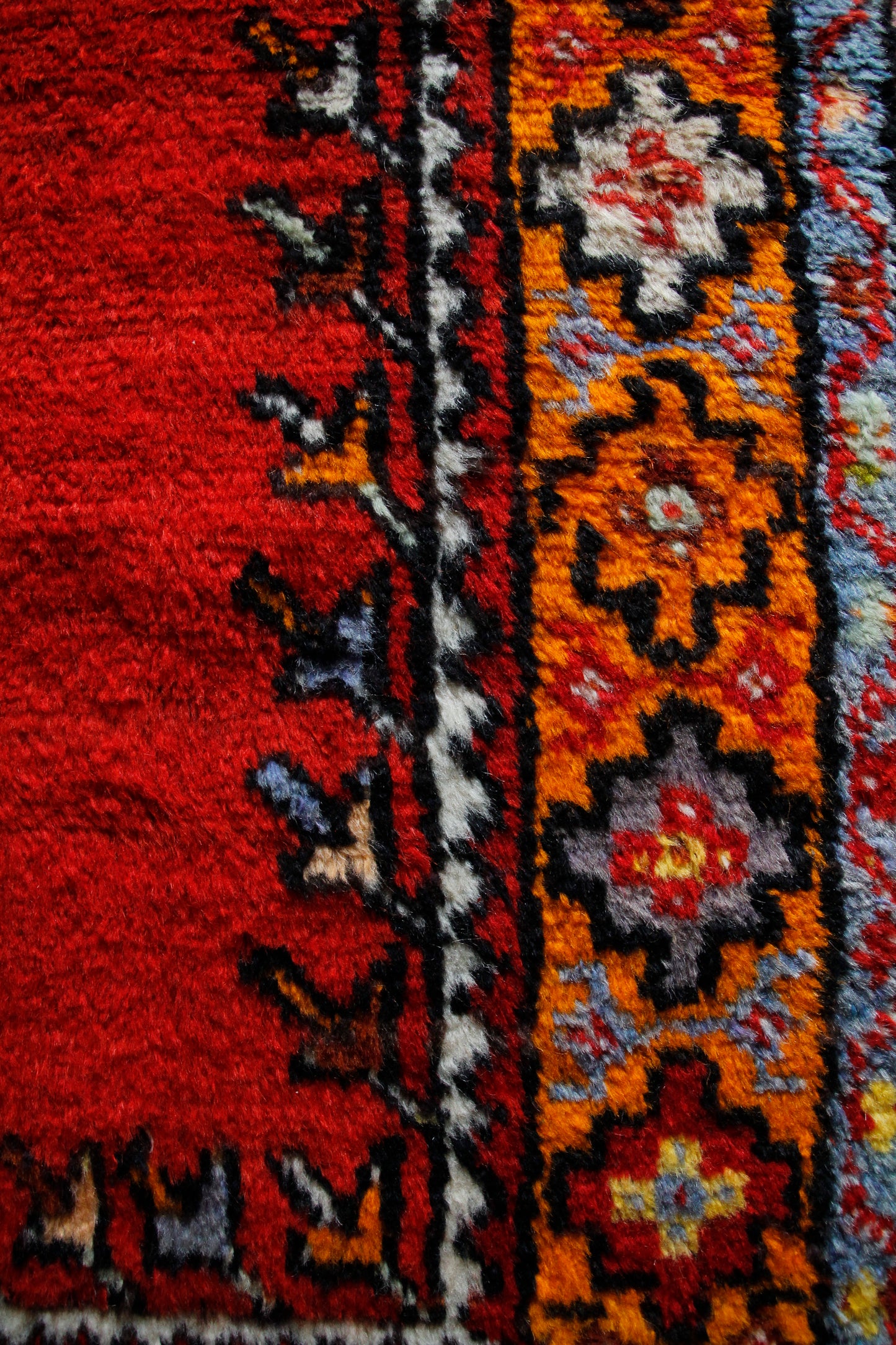 Handmade Antique Turkish Entryway Rug 2'2" X 4'1"