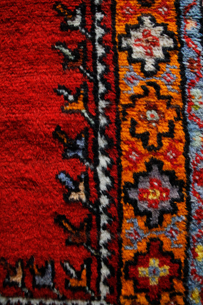 Handmade Antique Turkish Entryway Rug 2'2" X 4'1"