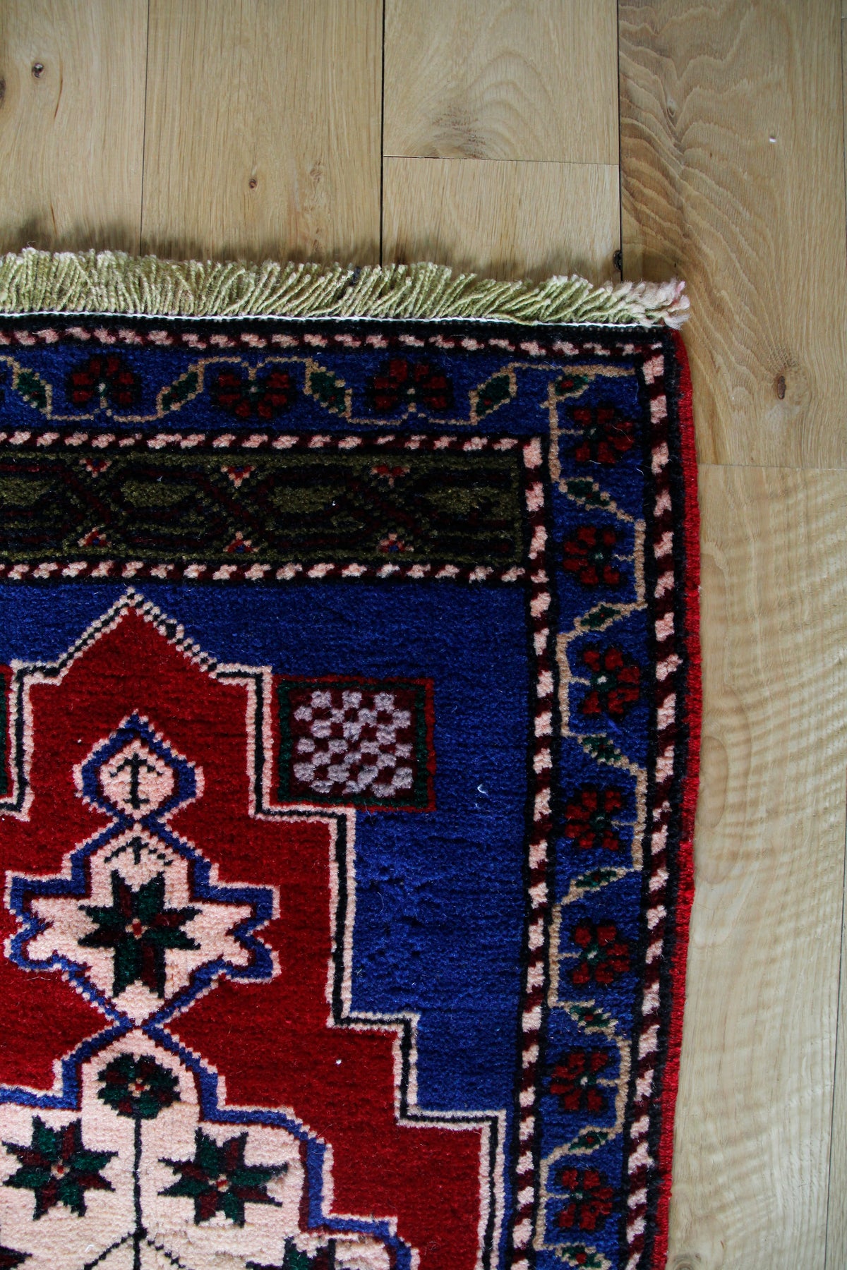 Handmade Vintage Turkish Entryway Rug 1'9" X 3'10"