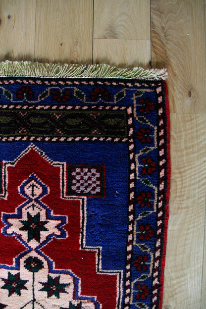 Handmade Vintage Turkish Entryway Rug 1'9" X 3'10"