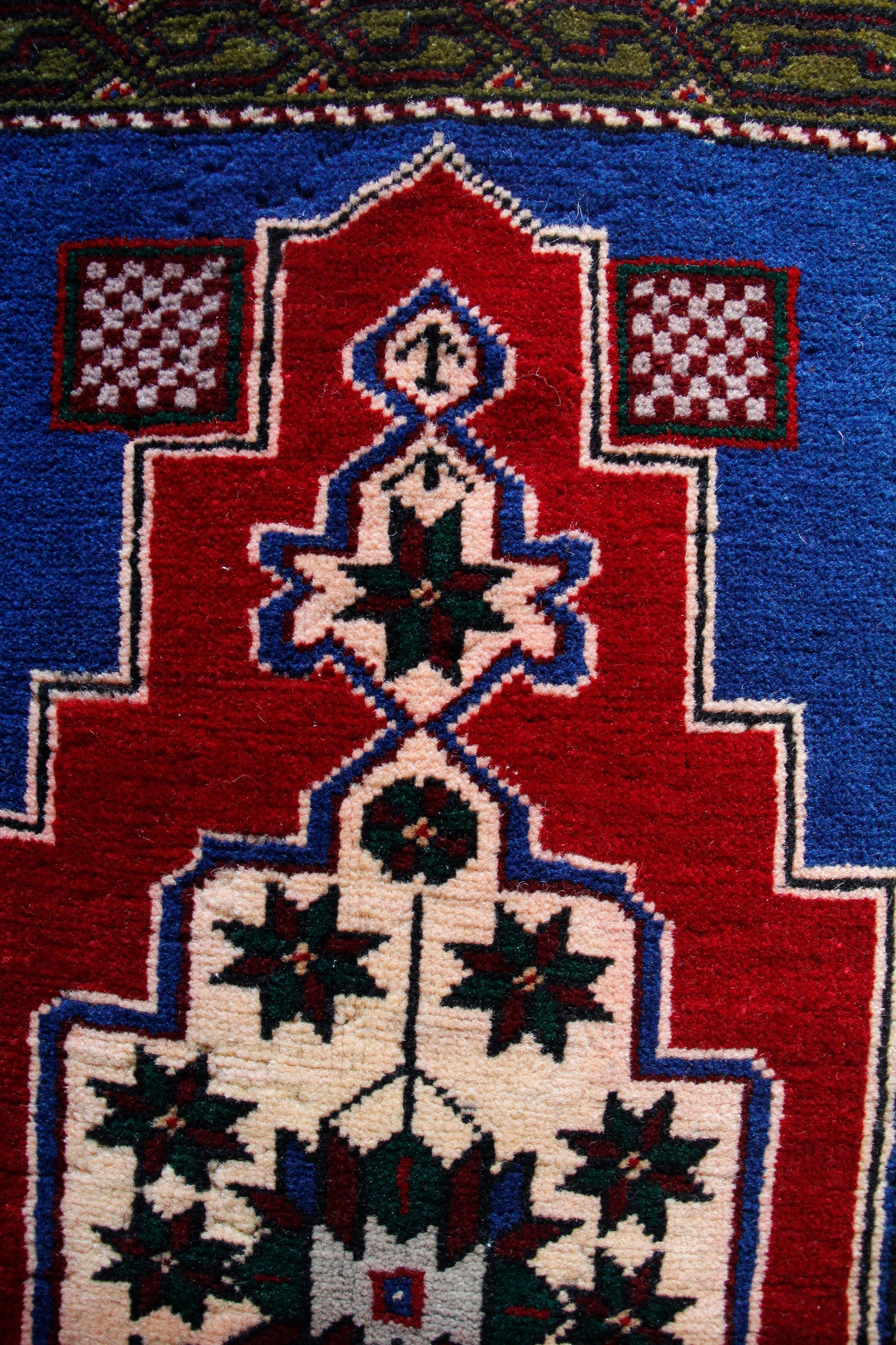 Handmade Vintage Turkish Entryway Rug 1'9" X 3'10"