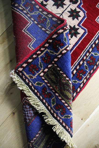 Handmade Vintage Turkish Entryway Rug 1'9" X 3'10"
