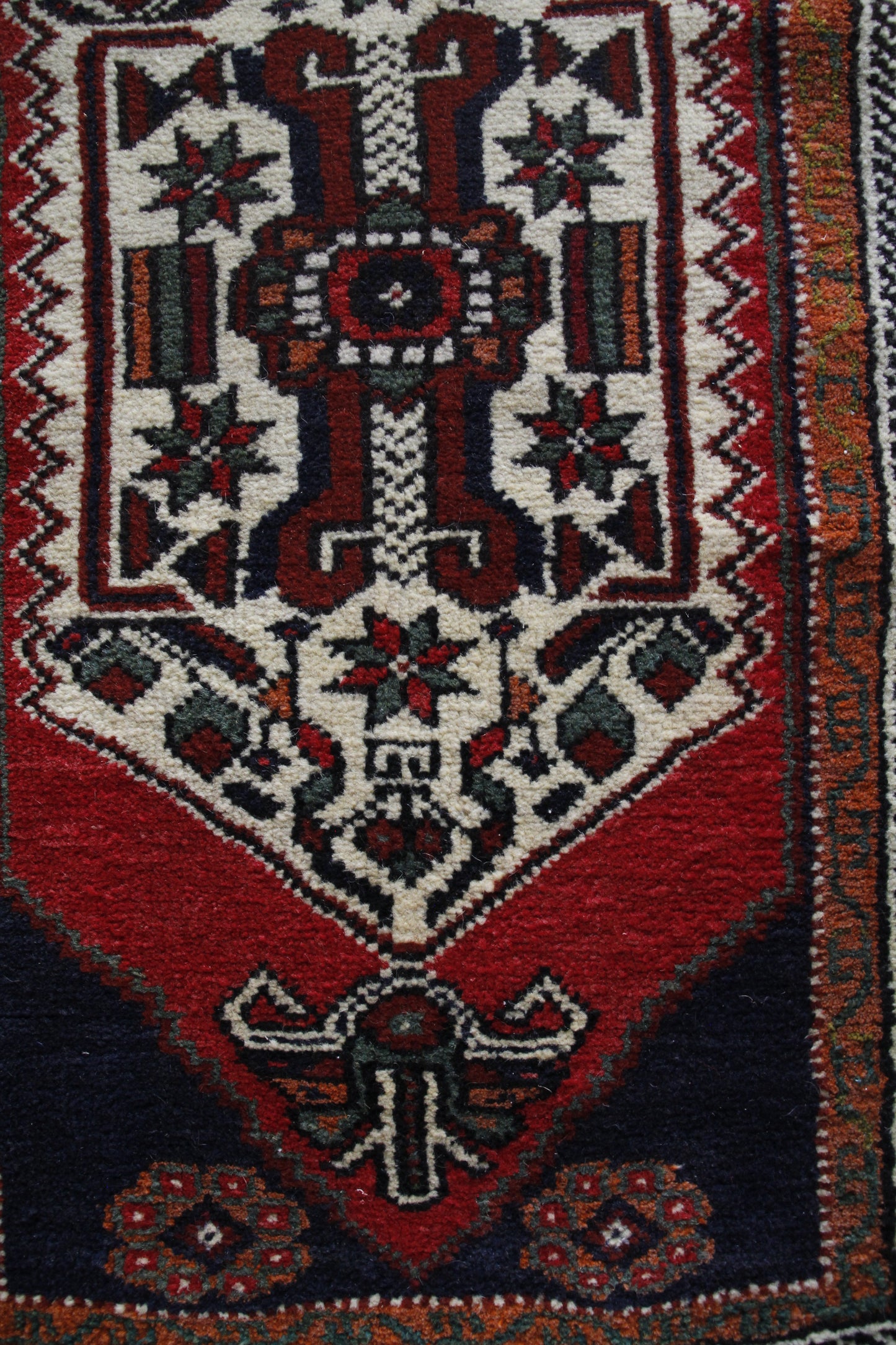 Handmade Vintage Turkish Entryway Rug 2' X 3'10"