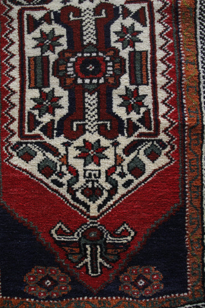 Handmade Vintage Turkish Entryway Rug 2' X 3'10"