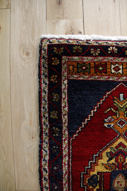 Handmade Vintage Turkish Entryway Rug 1'9" X 3'4"