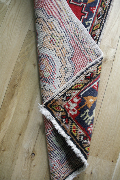 Handmade Vintage Turkish Entryway Rug 1'7" X 3'1"