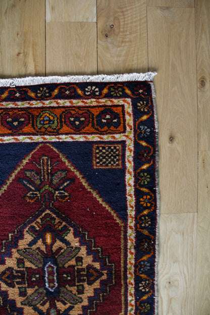 Handmade Vintage Turkish Entryway Rug 1'10" X 3'4"