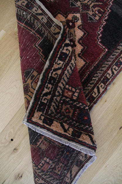 Handmade Vintage Turkish Entryway Rug 1'9" X 3'8"
