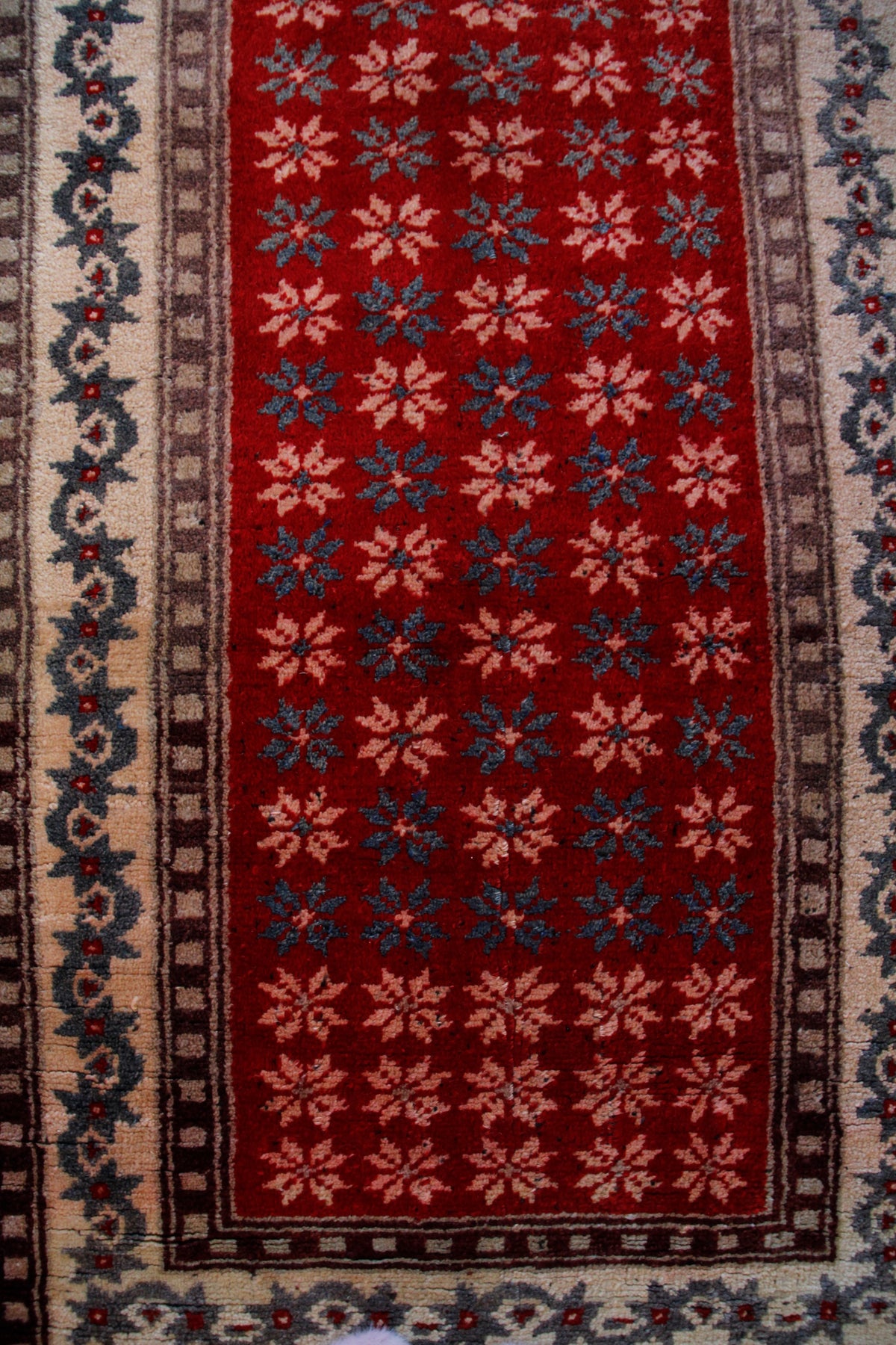Handmade Vintage Turkish Small Rug 2' X 4'9"
