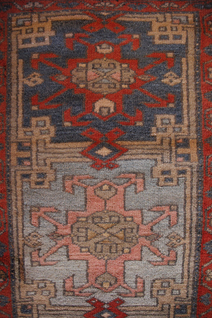Handmade Vintage Turkish Small Rug 1'9" X 4'8"
