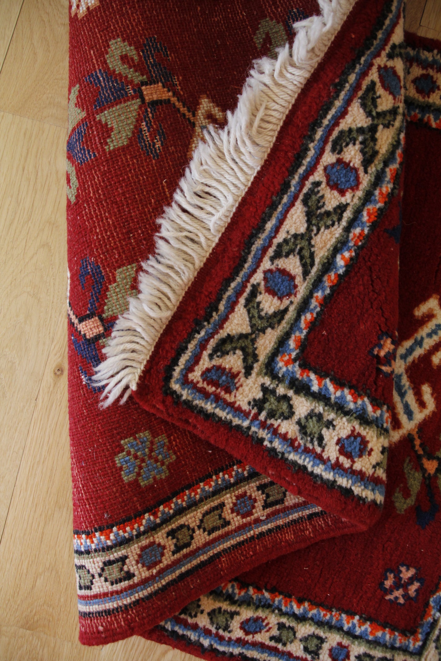 Handmade Vintage Turkish Small Rug 2'2" X 3'6"