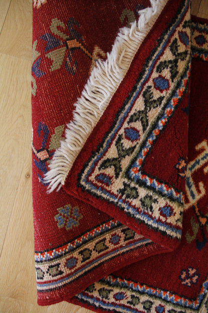 Handmade Vintage Turkish Small Rug 2'2" X 3'6"