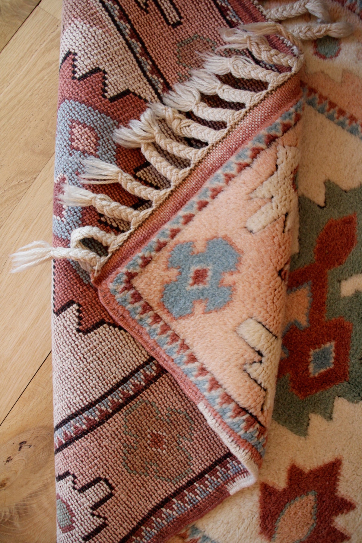 Handmade Vintage Turkish Small Rug 2'7" X 4'4"