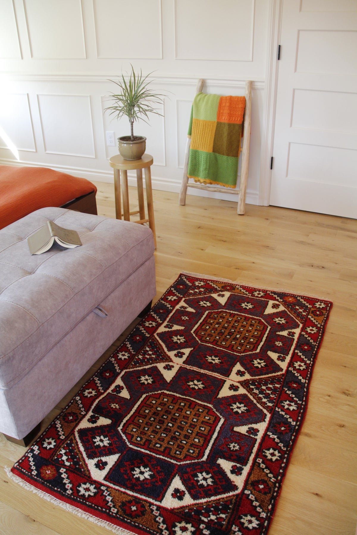 Handmade Vintage Turkish Small Rug 2'8" X 4'9"
