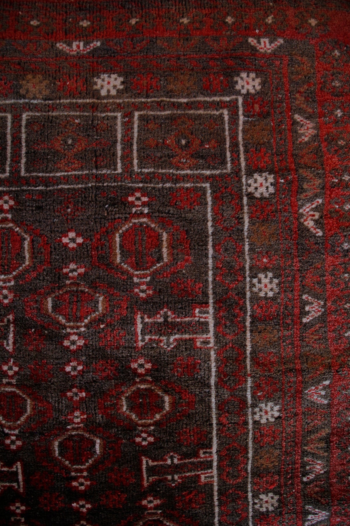 Handmade Vintage Afghan Small Rug 2'9" X 4'8"