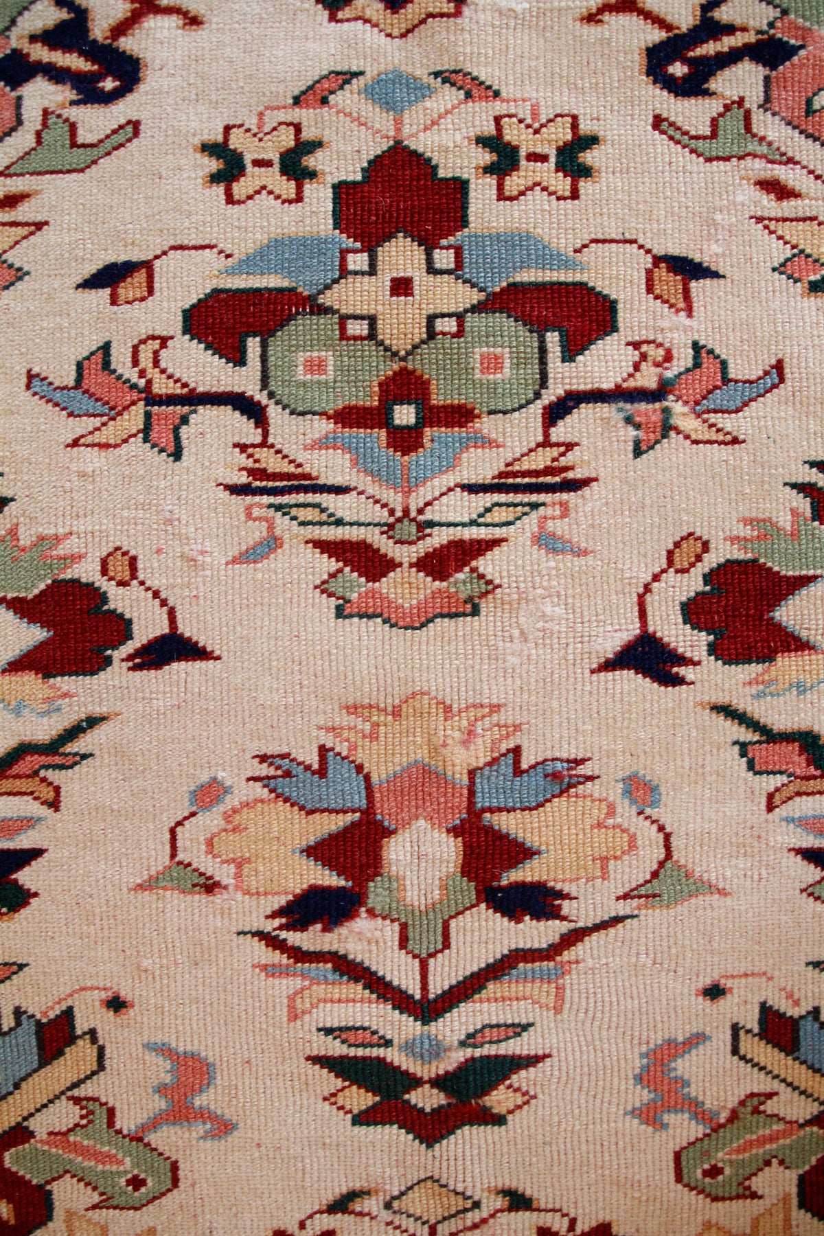 Handmade Vintage Turkish Small Rug 3'3" X 4'4"