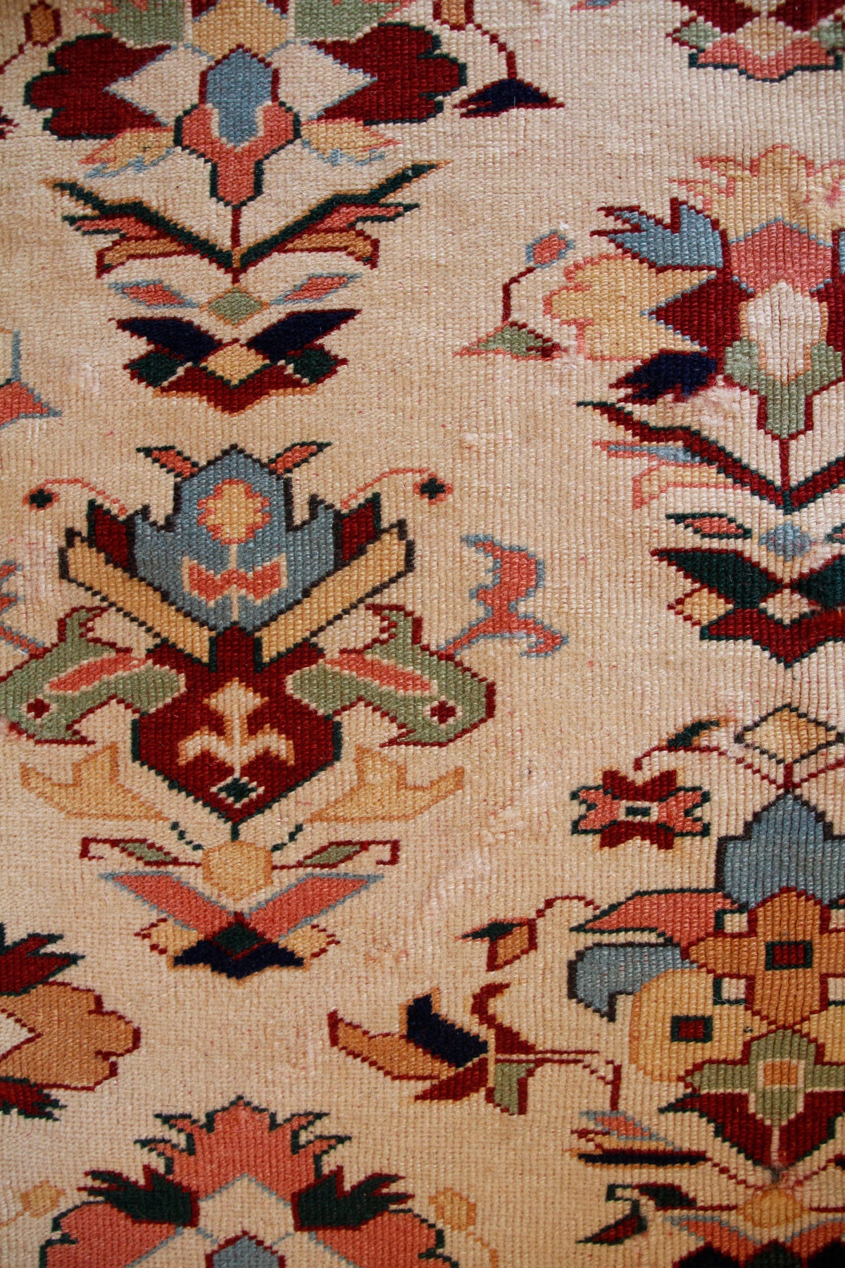 Handmade Vintage Turkish Small Rug 3'3" X 4'4"