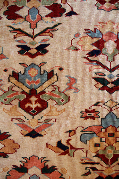 Handmade Vintage Turkish Small Rug 3'3" X 4'4"