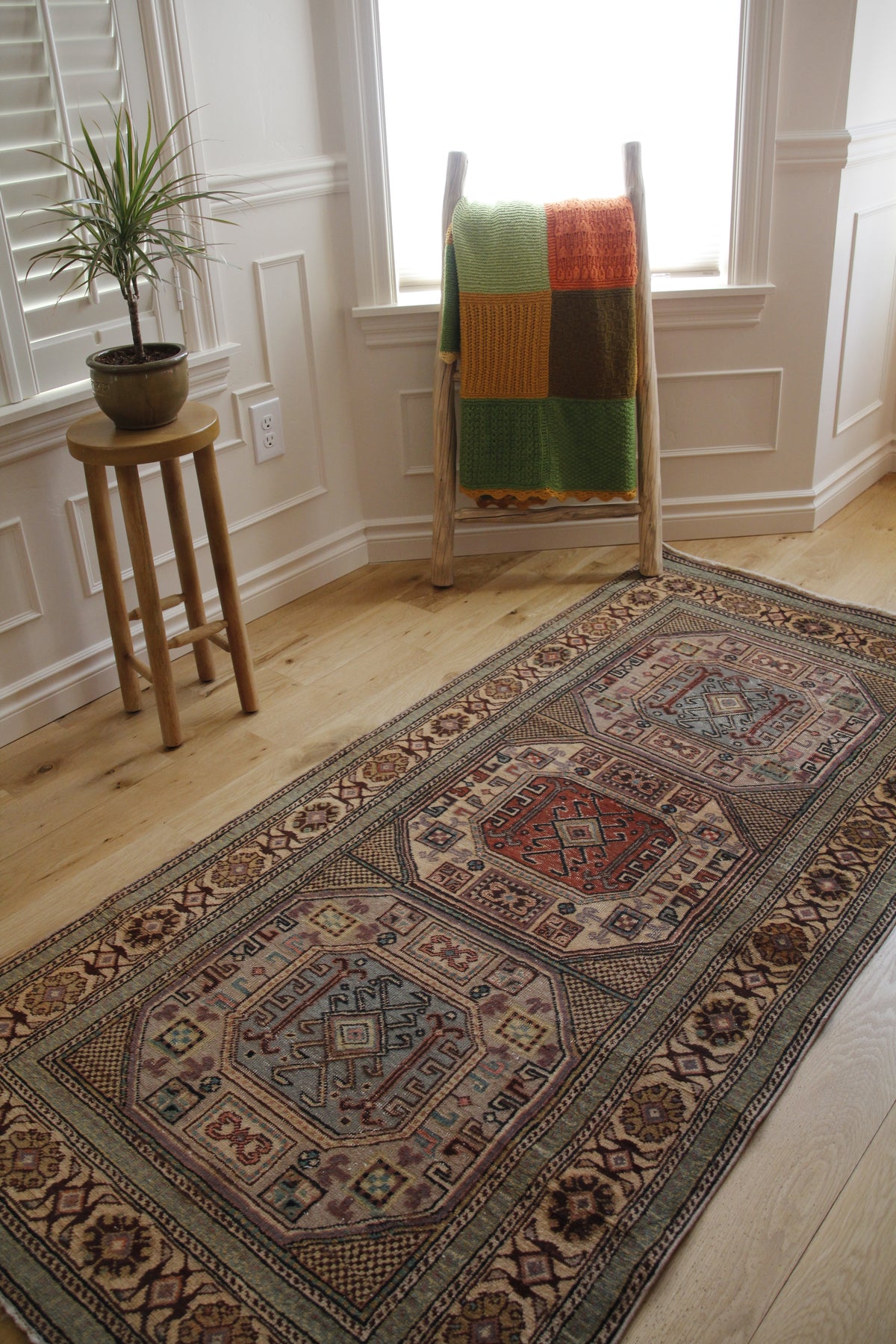 Handmade Vintage Turkish Runner 3'1" X 6'6"