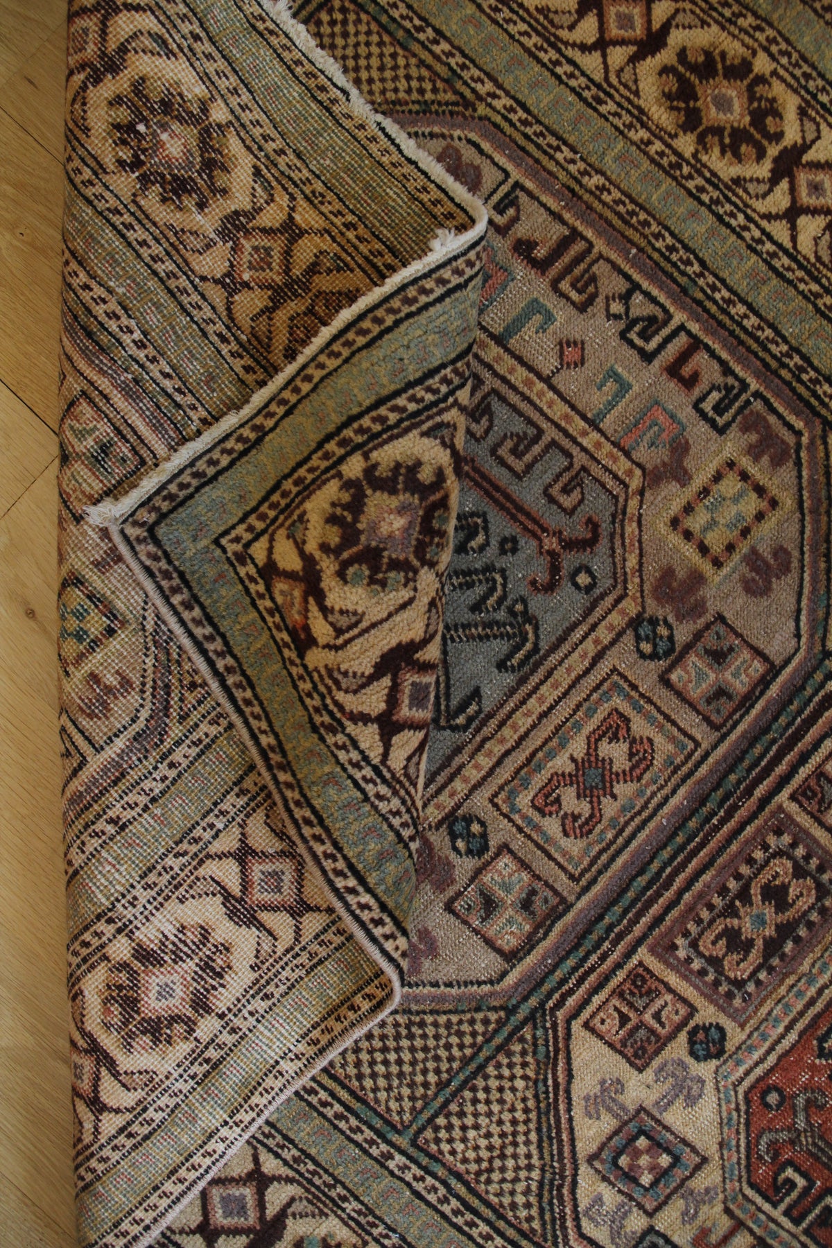 Handmade Vintage Turkish Runner 3'1" X 6'6"