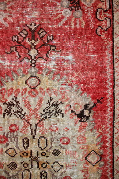 Handmade Vintage Turkish Medium Rug 3'1" X 5'11"