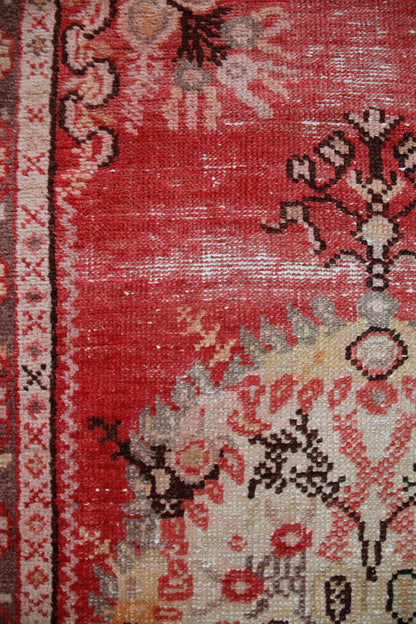 Handmade Vintage Turkish Medium Rug 3'1" X 5'11"