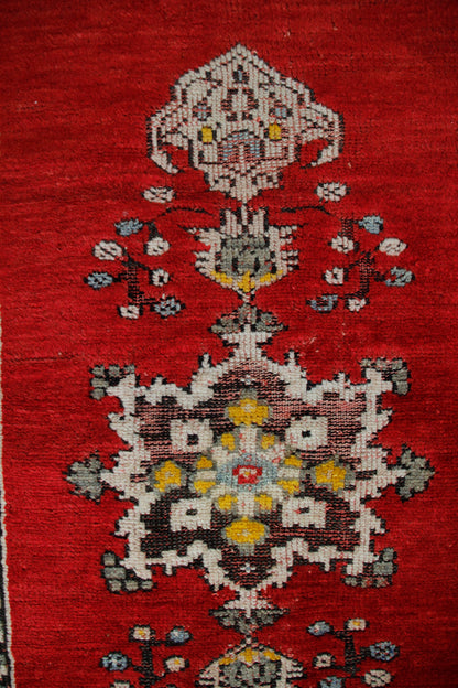 Handmade Vintage Turkish Small Rug 3'1" X 5'10"