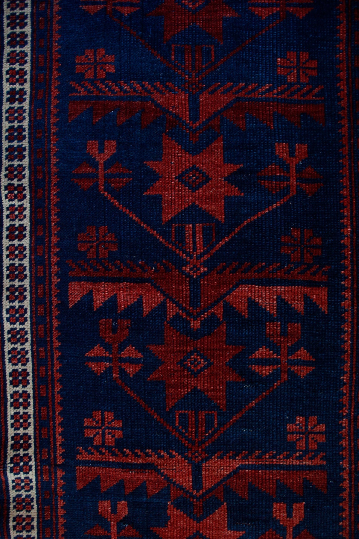 Handmade Vintage Turkish Runner 1'10" X 8'5"