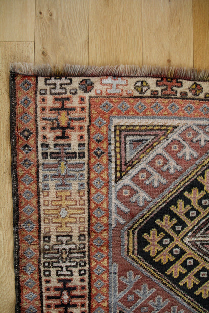 Handmade Vintage Turkish Medium Rug 3'5" X 5'11"