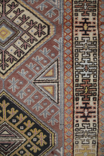 Handmade Vintage Turkish Medium Rug 3'5" X 5'11"