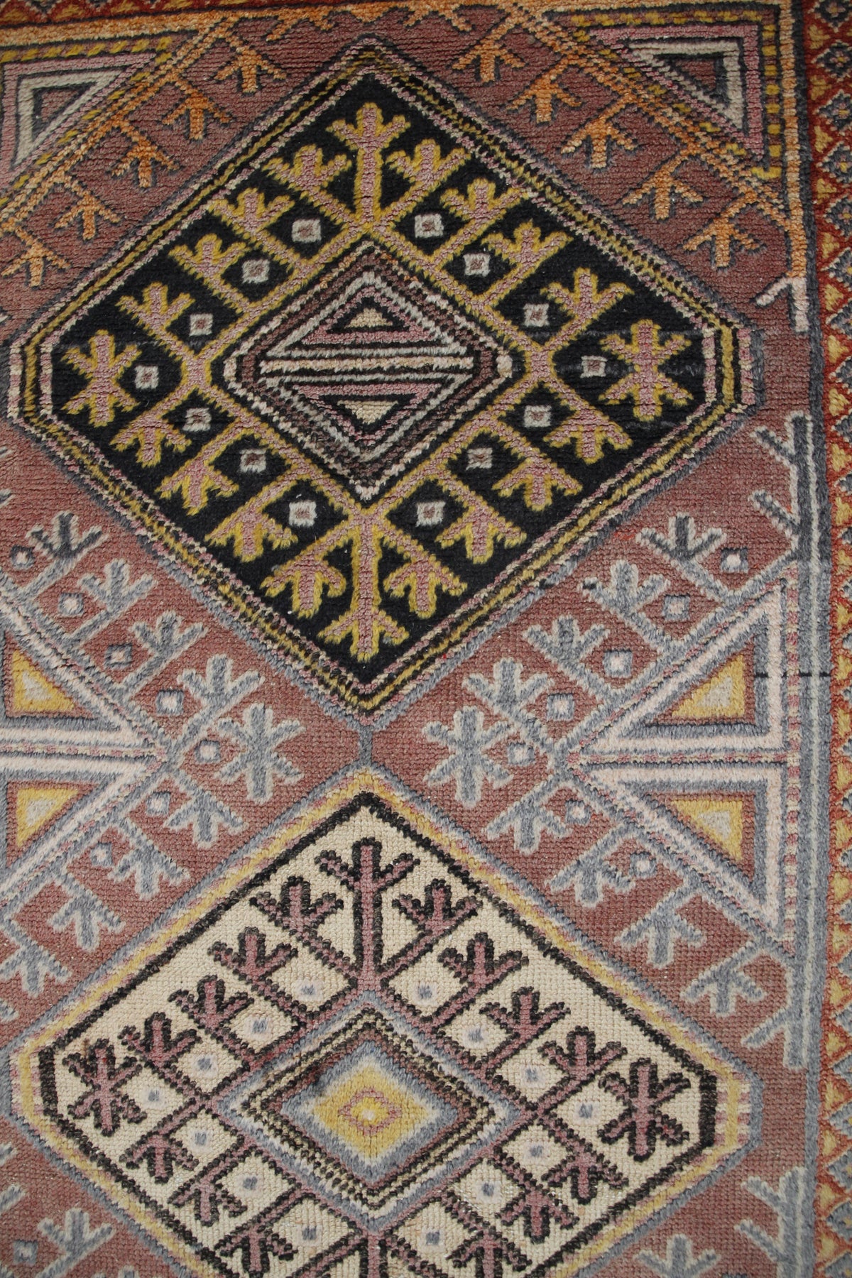 Handmade Vintage Turkish Medium Rug 3'5" X 5'11"