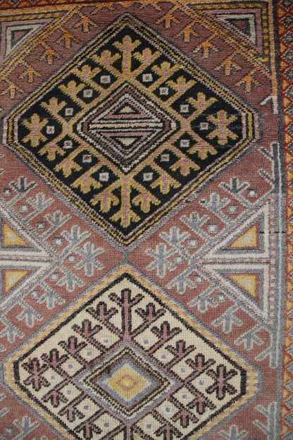 Handmade Vintage Turkish Medium Rug 3'5" X 5'11"