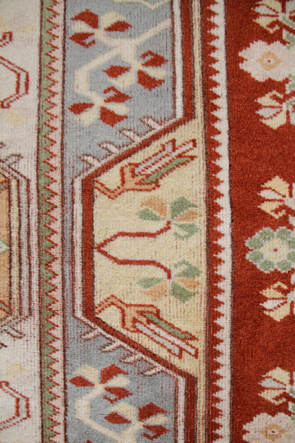 Handmade Vintage Turkish Medium Rug 4'3" X 6'5"