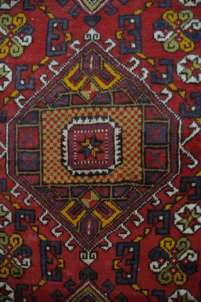 Handmade Vintage Turkish Medium Rug 3'8" X 6'3"