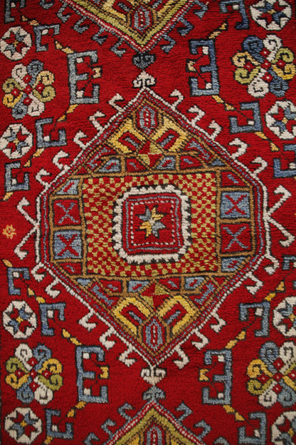 Handmade Vintage Turkish Medium Rug 3'9" X 6'1"