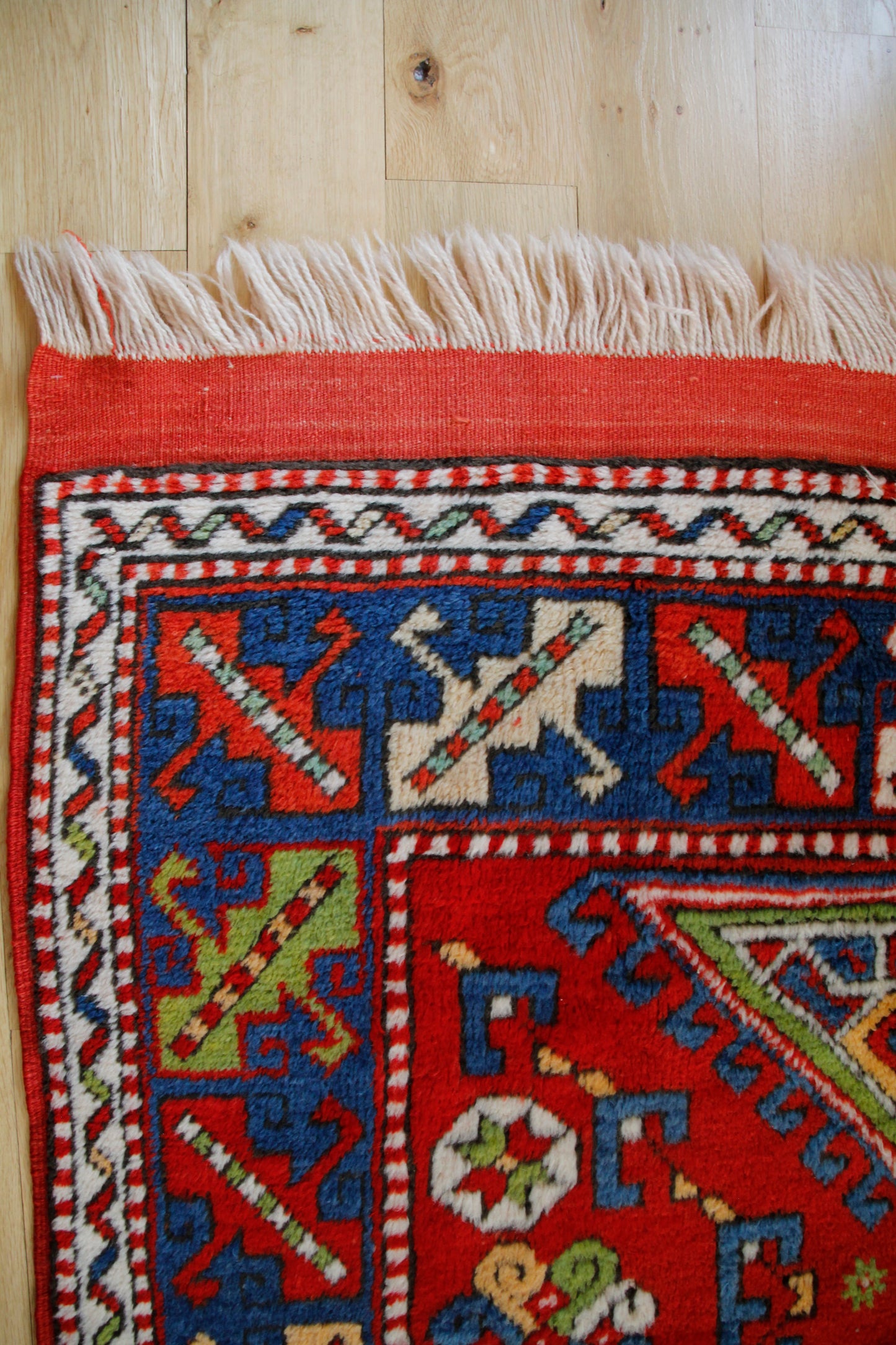 Handmade Vintage Turkish Medium Rug 4'5" X 7'