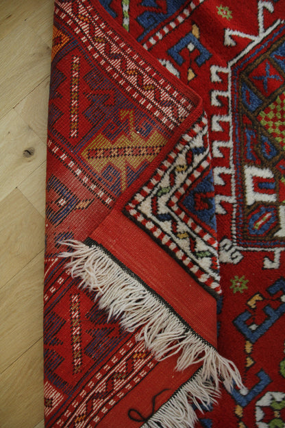 Handmade Vintage Turkish Medium Rug 4'5" X 7'