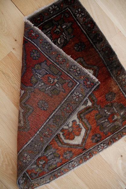 Handmade Vintage Turkish Mini Rug 2' X 2'