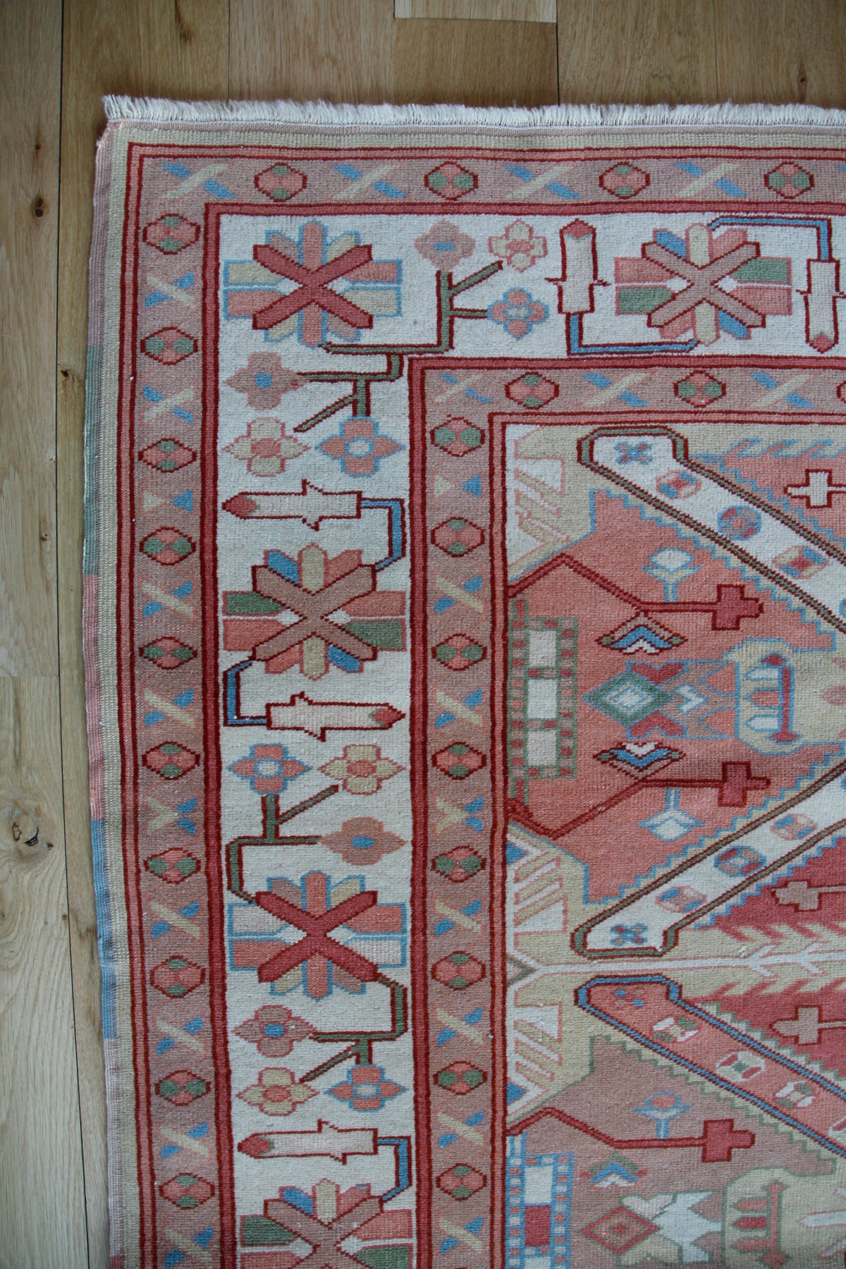 Handmade Vintage Turkish Medium Rug 5' X 6'1"