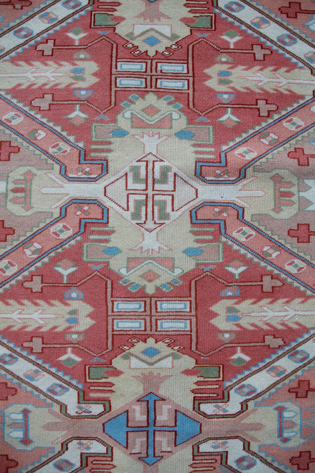 Handmade Vintage Turkish Medium Rug 5' X 6'1"