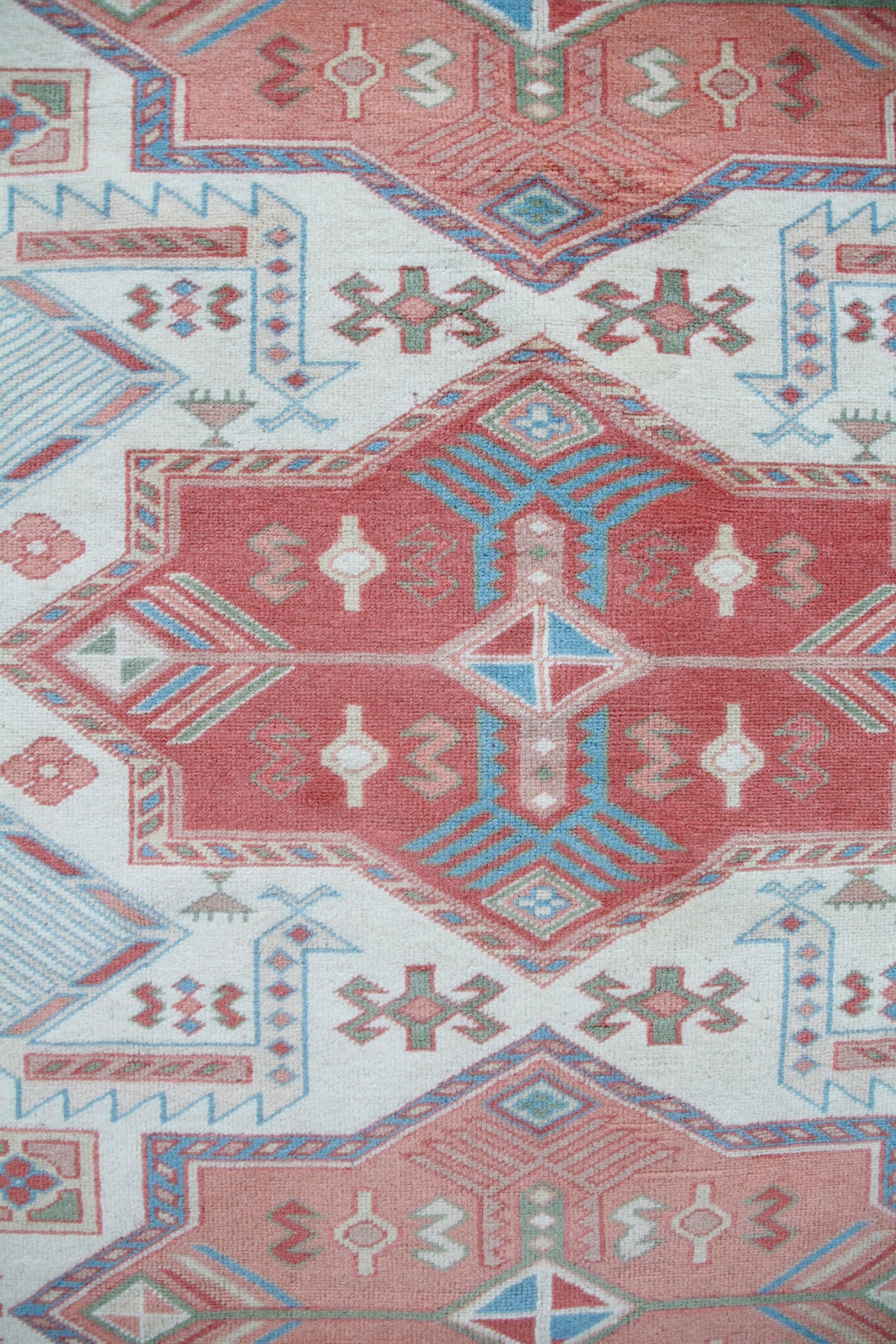 Handmade Vintage Turkish Medium Rug 4'11" X 6'6"