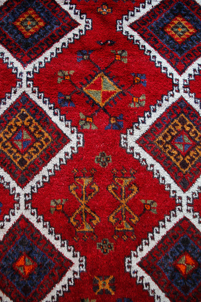 Handmade Vintage Turkish Wide Runner 5' X 12'
