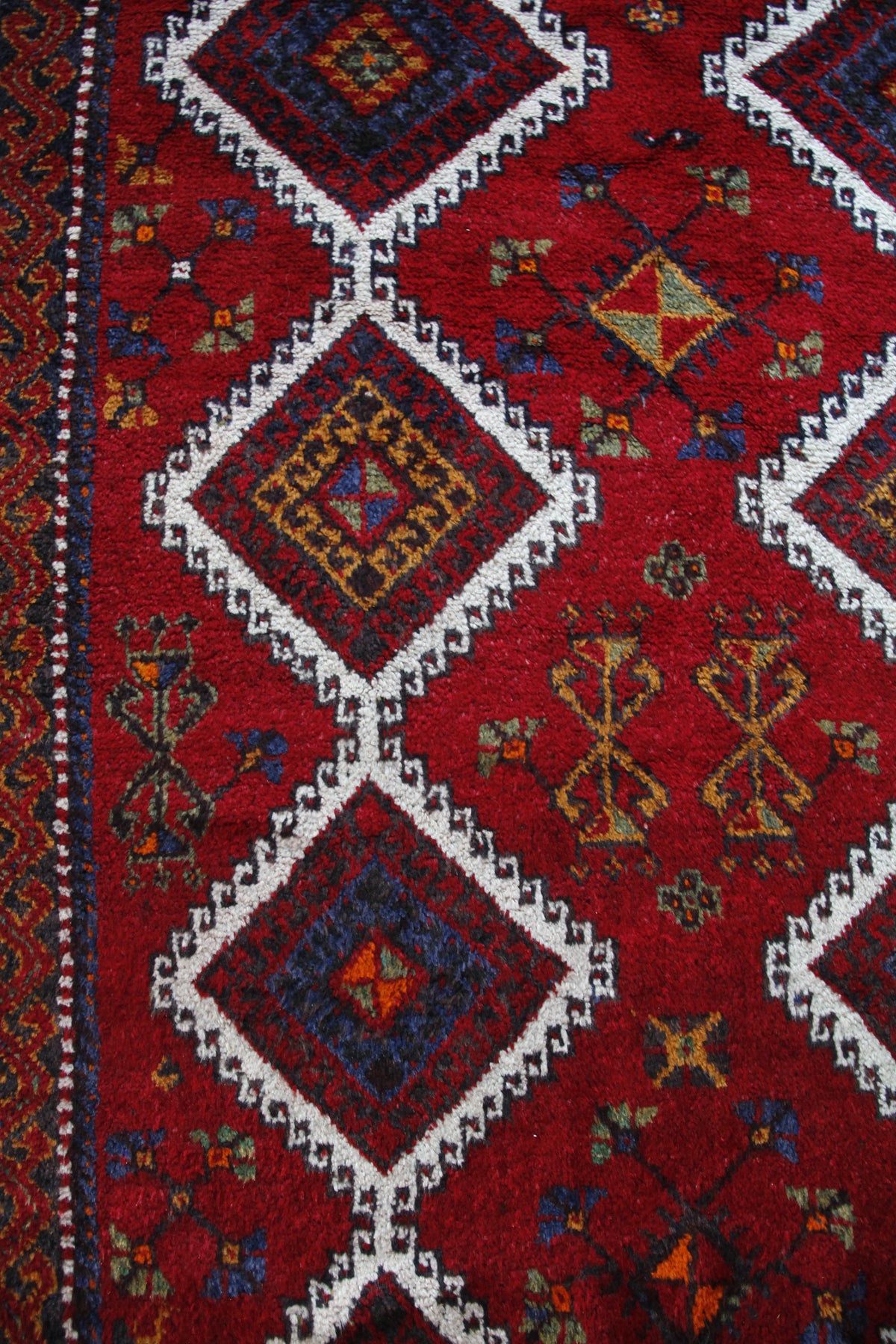 Handmade Vintage Turkish Wide Runner 5' X 12'