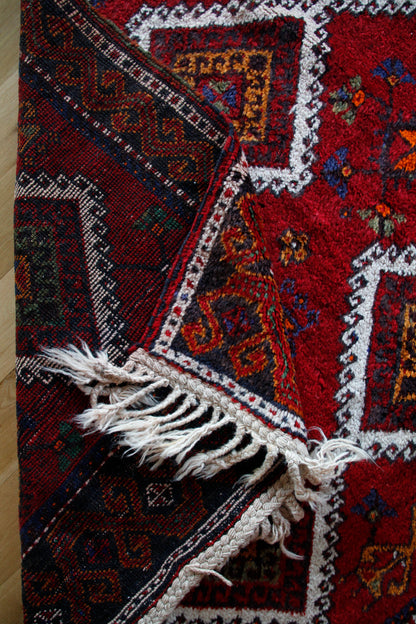 Handmade Vintage Turkish Wide Runner 5' X 12'