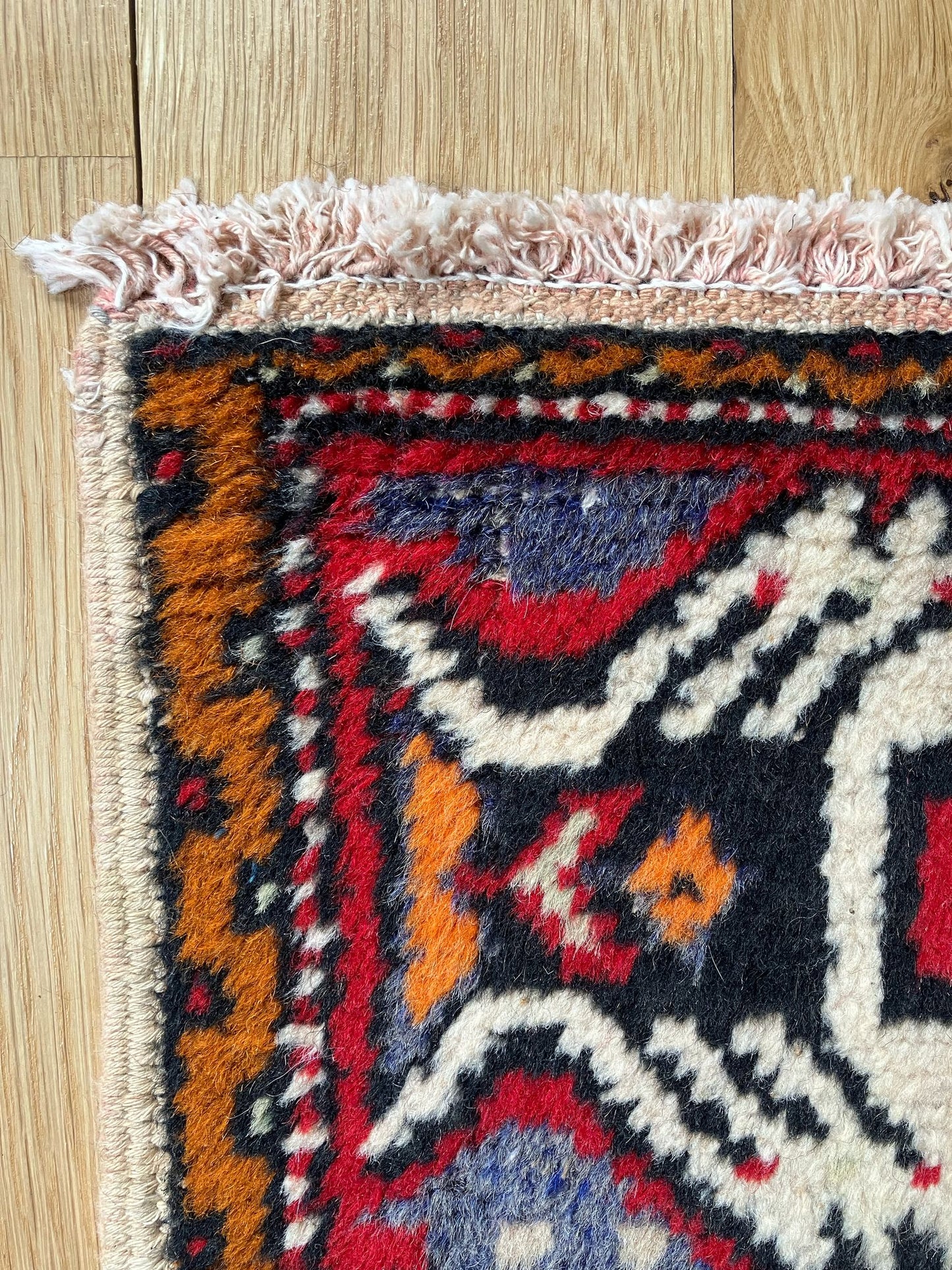 Handmade Vintage Turkish Entryway Rug 1'8" X 3'3"