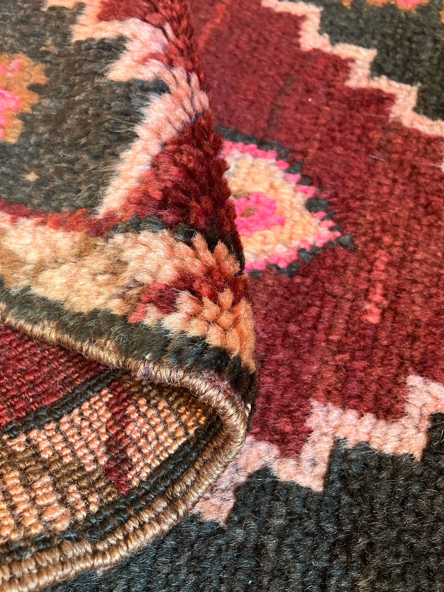 Handmade Vintage Turkish Entryway Rug 1'7" X 2'10"