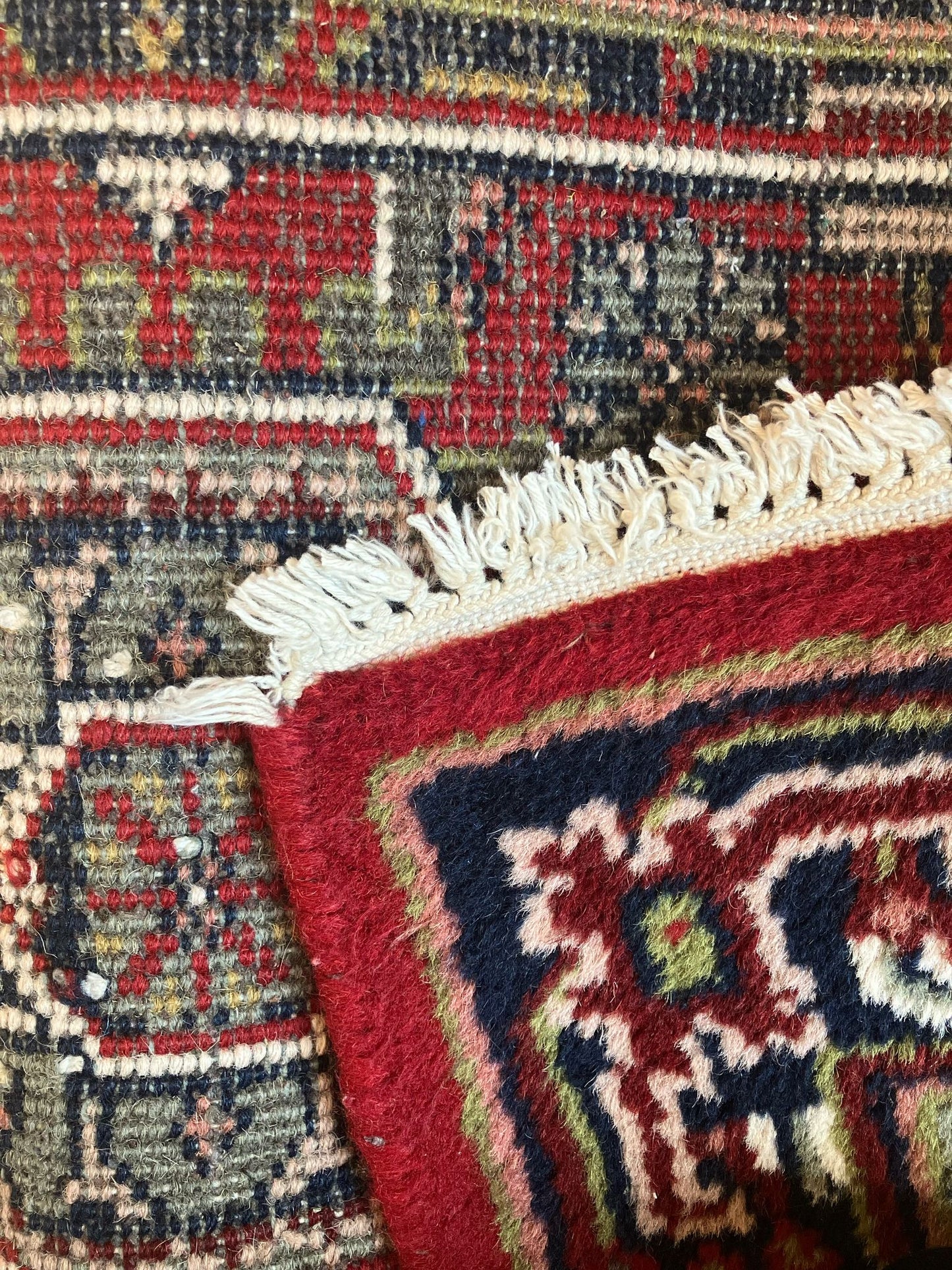 Handmade Vintage Persian Entryway Rug 2' X 3'1"